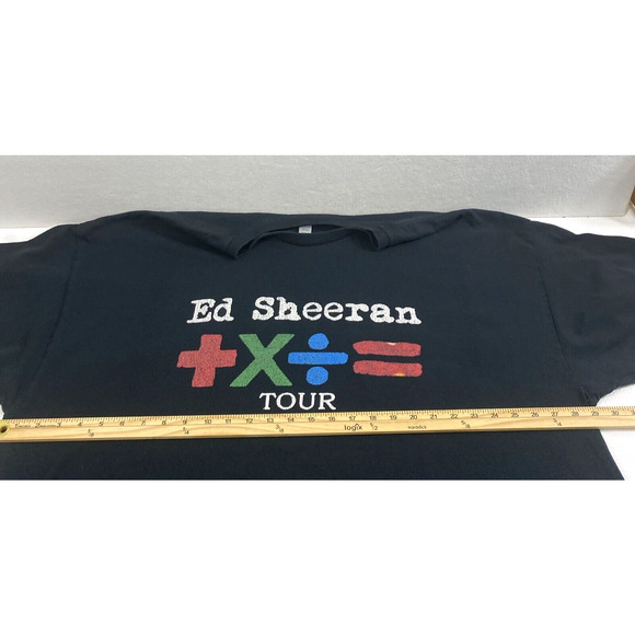 Ed  Sheeran 2023 Tour T Shirt Mens 4XL Black Concert Tee  Short Sleeve Casual - Picture 6 of 9